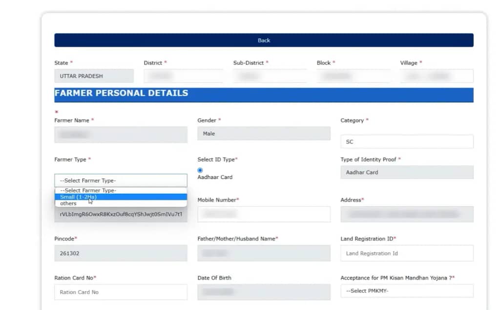 Fill your information online Registration process